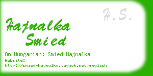 hajnalka smied business card